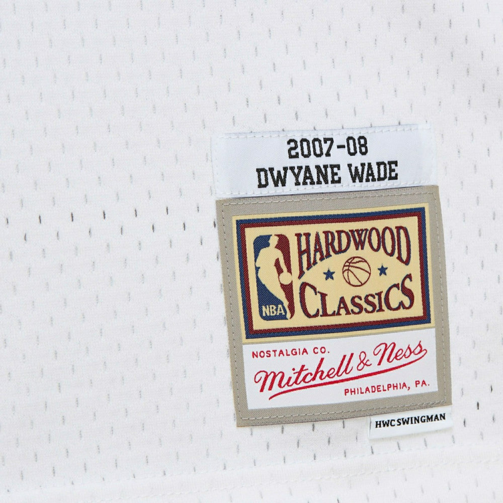 Dwyane Wade #3 Miami Heat 2007-08 Mitchell & Ness Swingman NBA Jersey White Classic