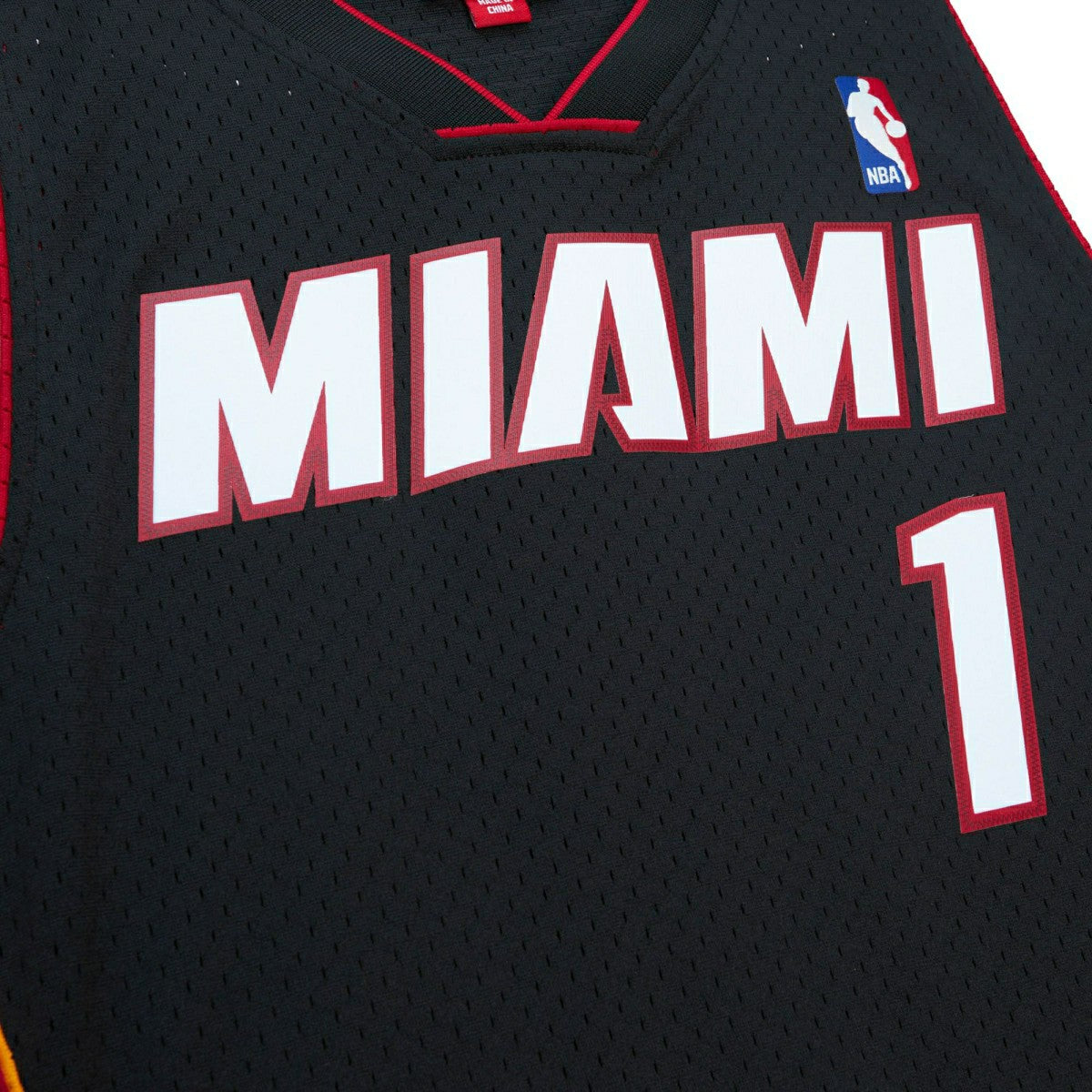 Chris Bosh #1 Miami Heat 2012-13 Mitchell & Ness Swingman NBA Jersey Black Classic
