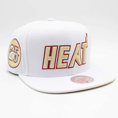 Miami Heat Winter White Mitchell & Ness Snapback NBA Cap Taass for sale