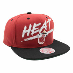 Miami Heat Transcript Mitchell & Ness Snapback NBA Cap Taass US