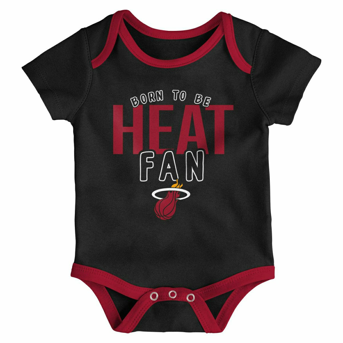 Miami Heat Game Time NBA Baby Bodysuit Set (3-Piece) Taass US