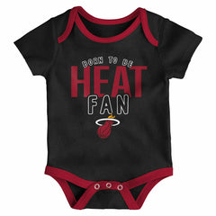 Miami Heat Game Time NBA Baby Bodysuit Set (3-Piece) Taass US