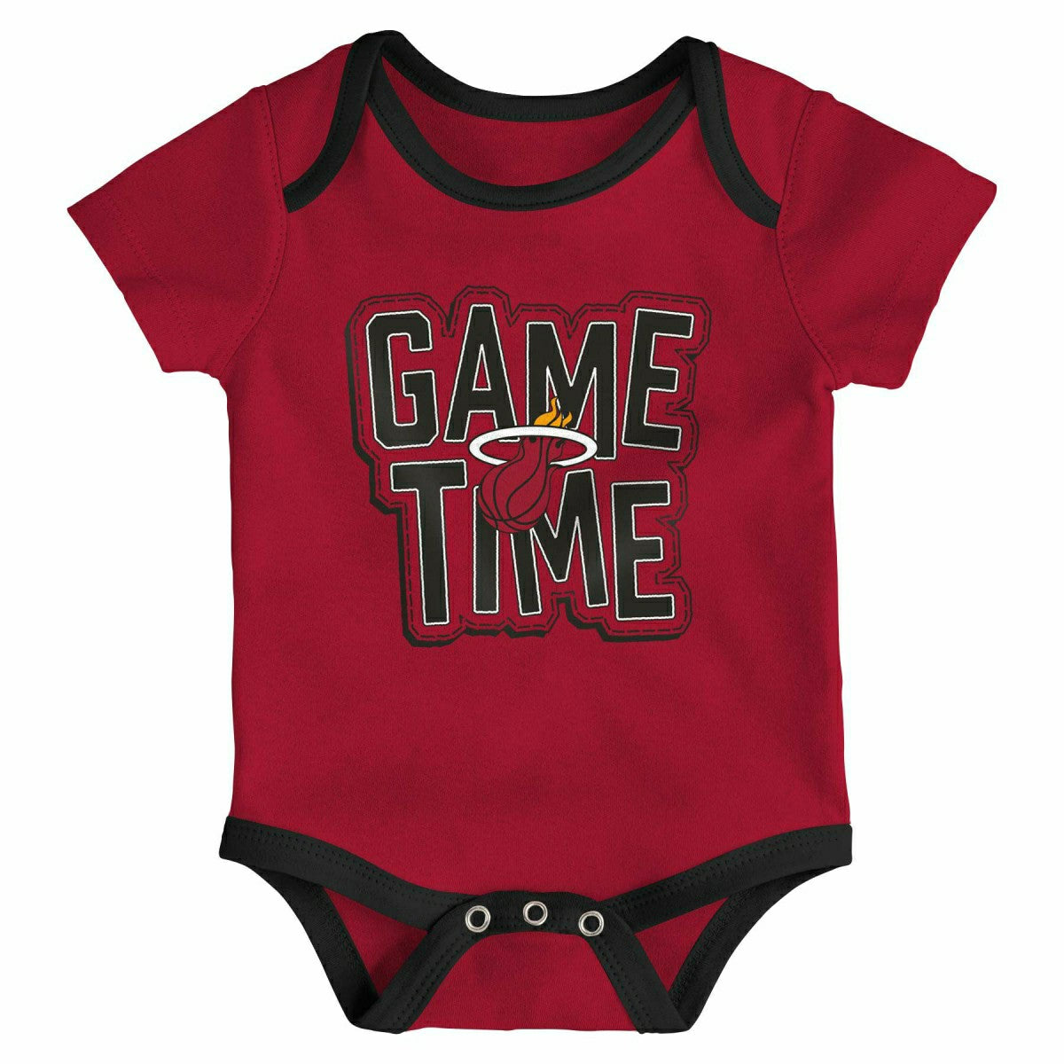 Miami Heat Game Time NBA Baby Bodysuit Set (3-Piece) Taass US