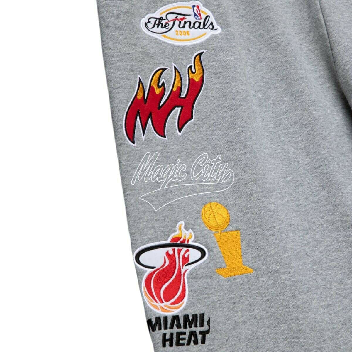 Miami Heat Champ City Mitchell & Ness Premium NBA Sweatpants Fashion