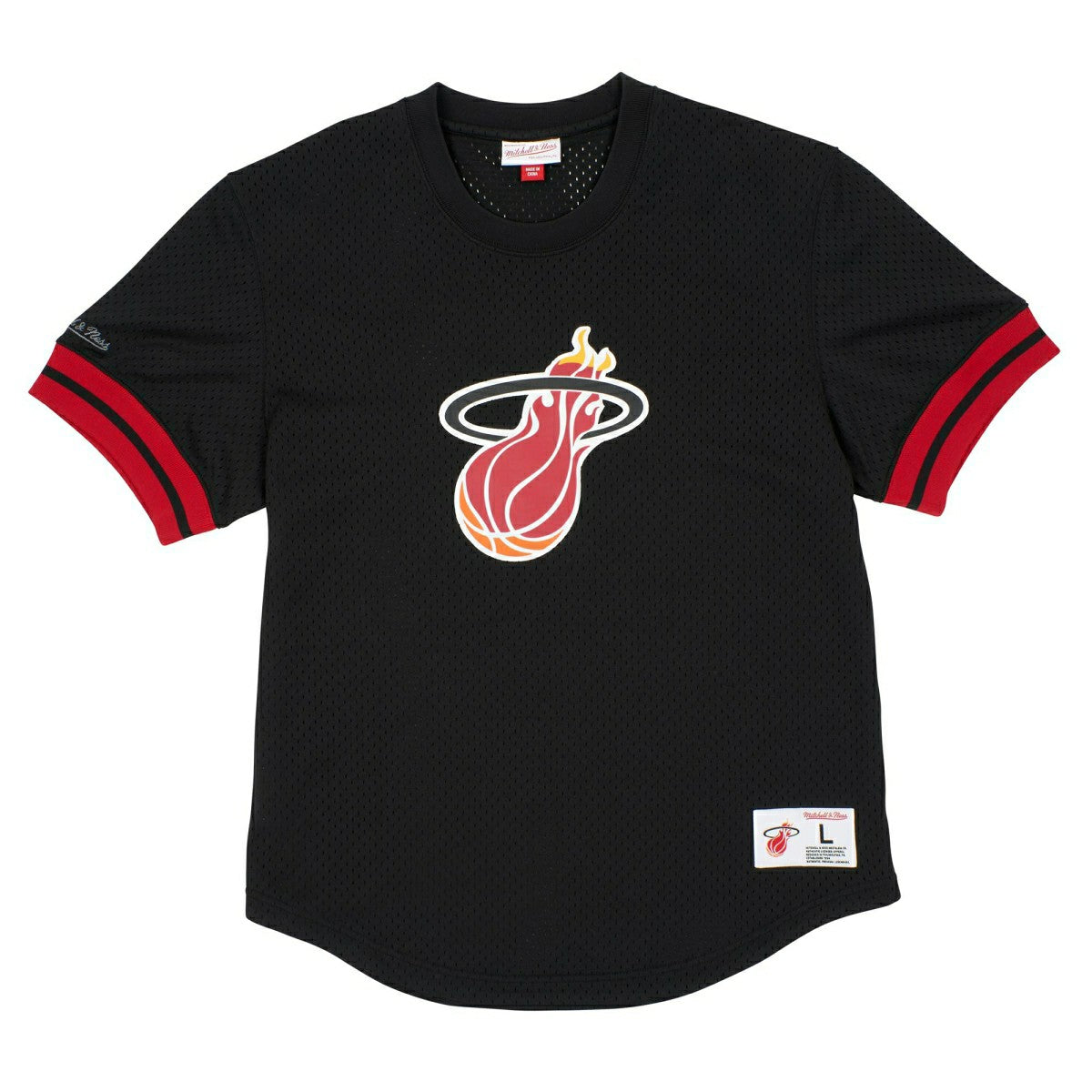 Miami Heat Mitchell & Ness Camo Reflective NBA Crew Mesh Jersey Taass sale