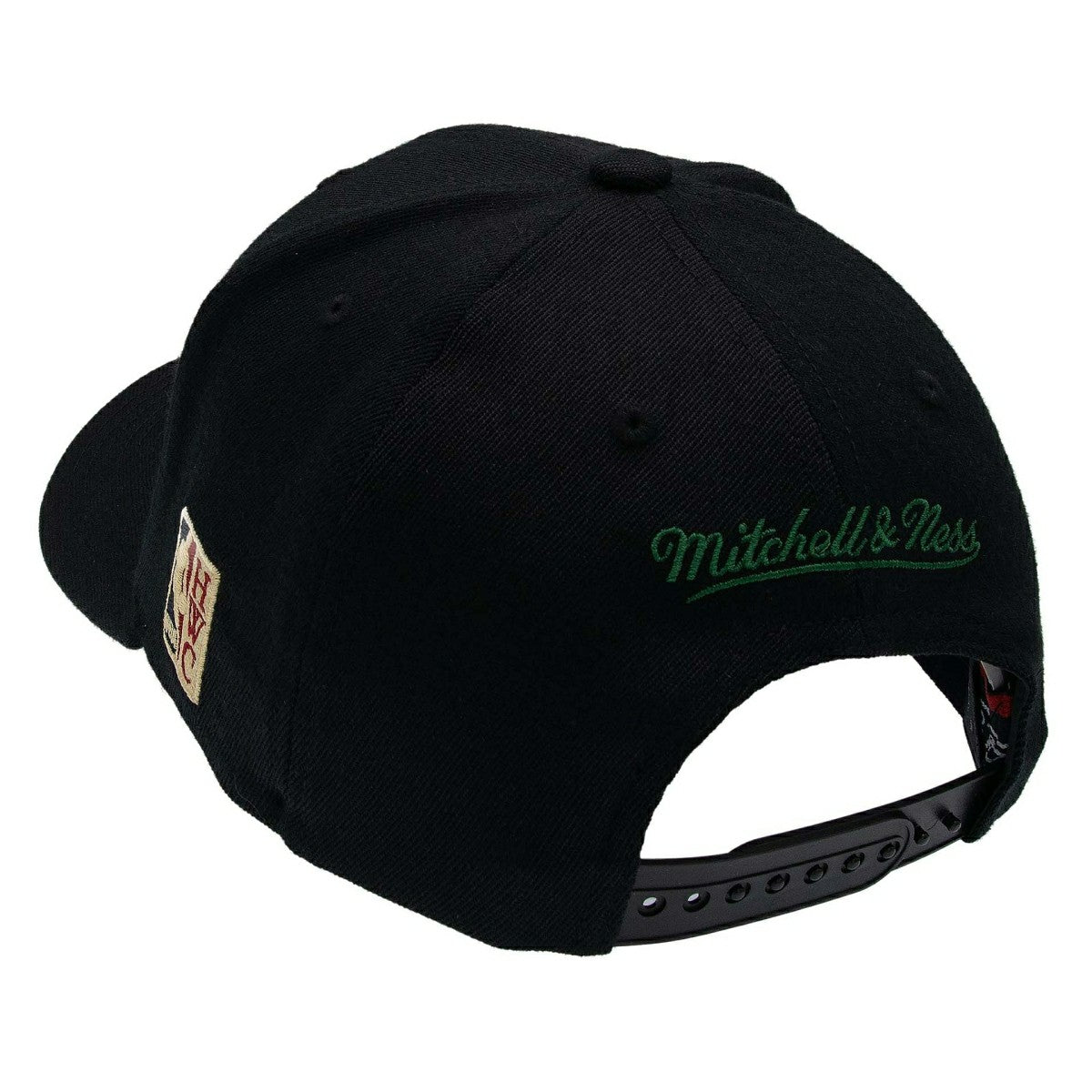 Milwaukee Bucks Team Logo Classic Red Stretch-Snap NBA Cap Black Taass US