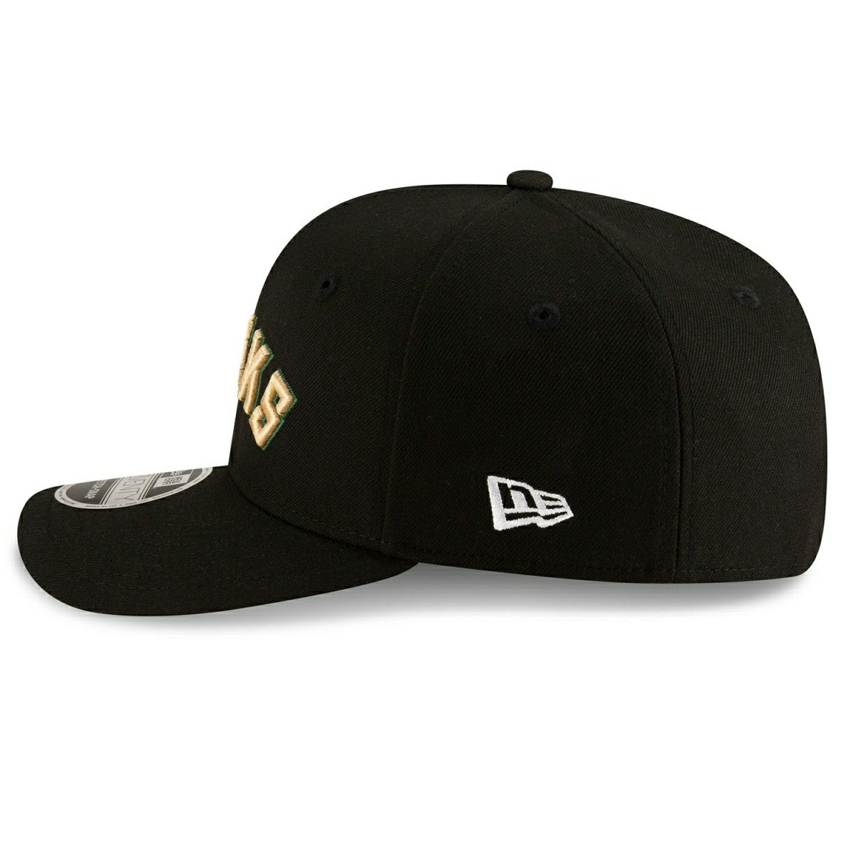 Milwaukee Bucks 2025-26 NBA Statement Stretch-Snap 9SEVENTY Cap Black Taass sale