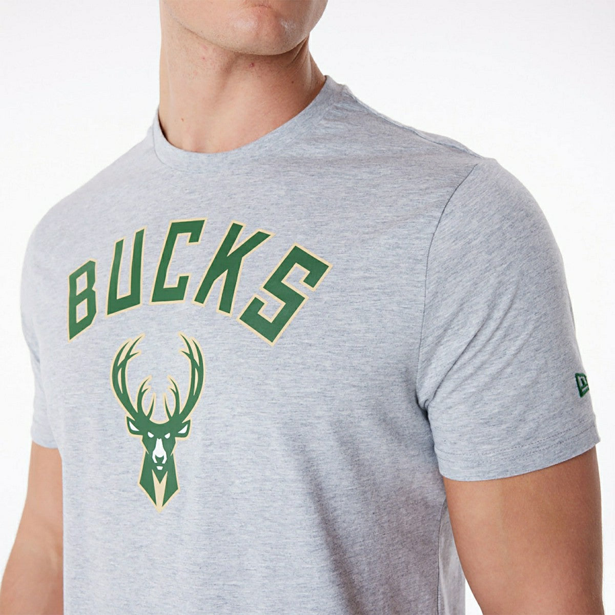 Milwaukee Bucks Team Logo New Era NBA T-Shirt Classic