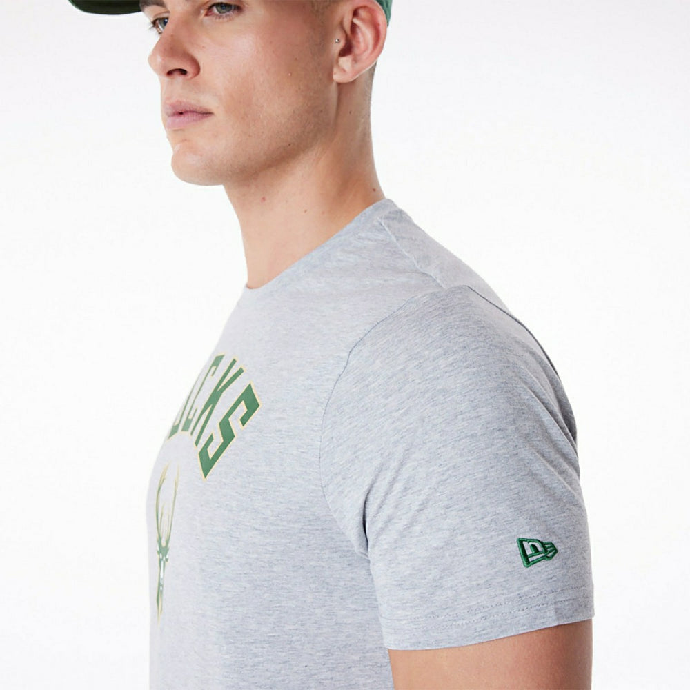 Milwaukee Bucks Team Logo New Era NBA T-Shirt Classic