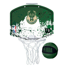 Milwaukee Bucks Wilson DRV NBA Mini Hoop Set Taass sale