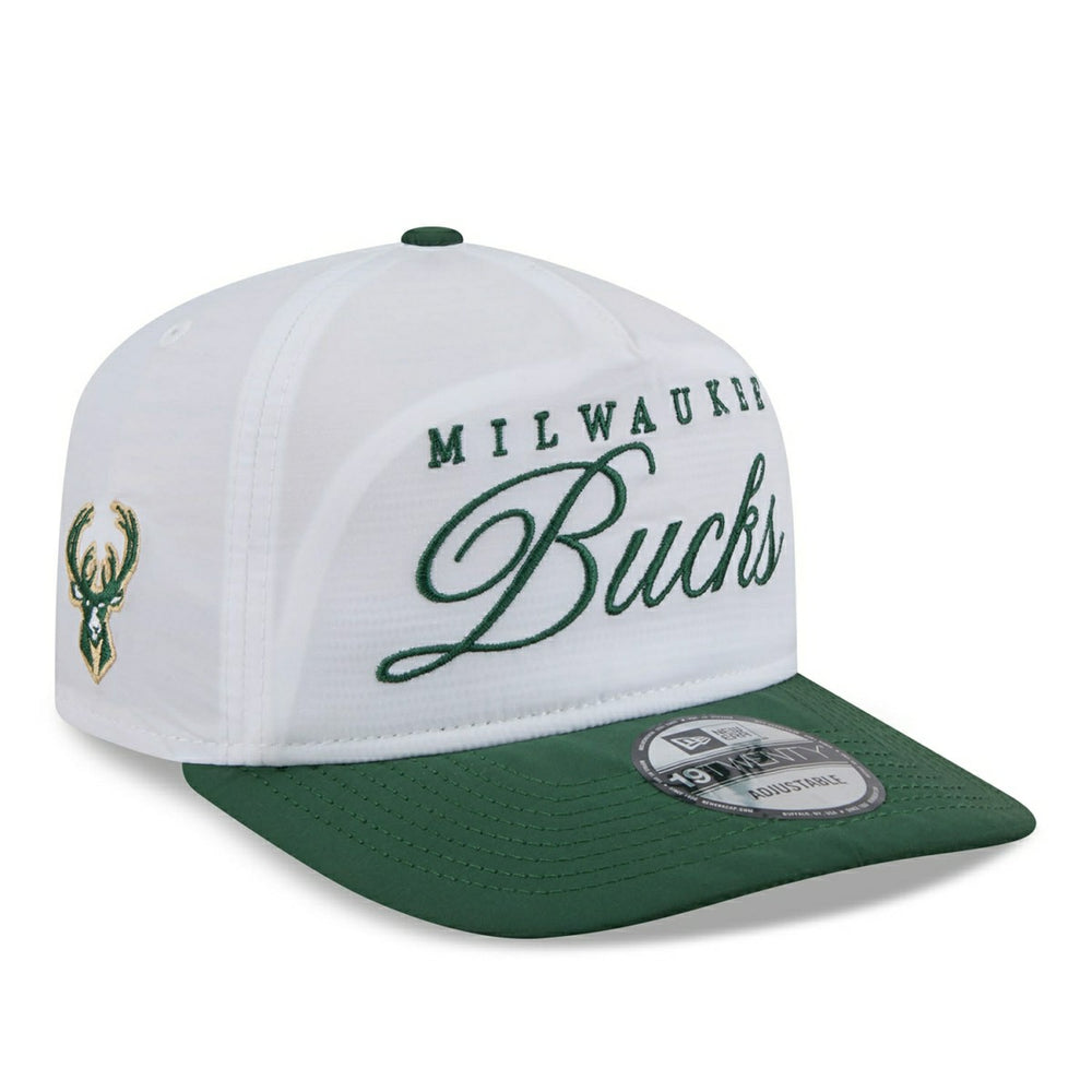 Milwaukee Bucks 2025 NBA Draft 19Twenty Adjustable Cap OTC White Lifestyle