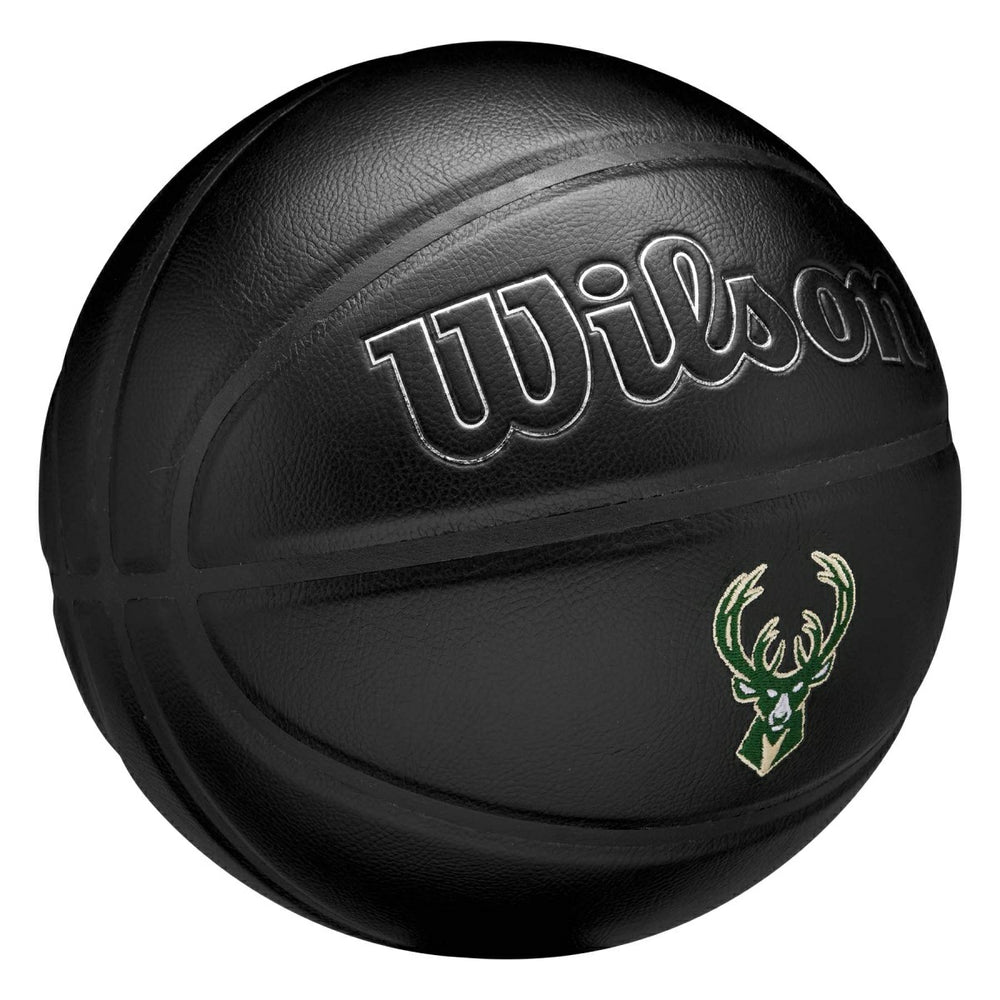 Milwaukee Bucks Premiere Wilson NBA Basketball Black (Size 7) Taass US