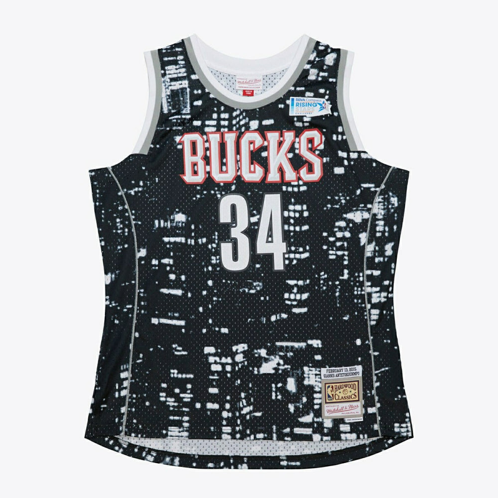 Giannis Antetokounmpo #34 2015 Rising Stars Mitchell & Ness Swingman NBA Jersey Black Lifestyle