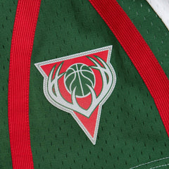 Milwaukee Bucks 2013-14 Mitchell & Ness Swingman NBA Shorts White Fashion