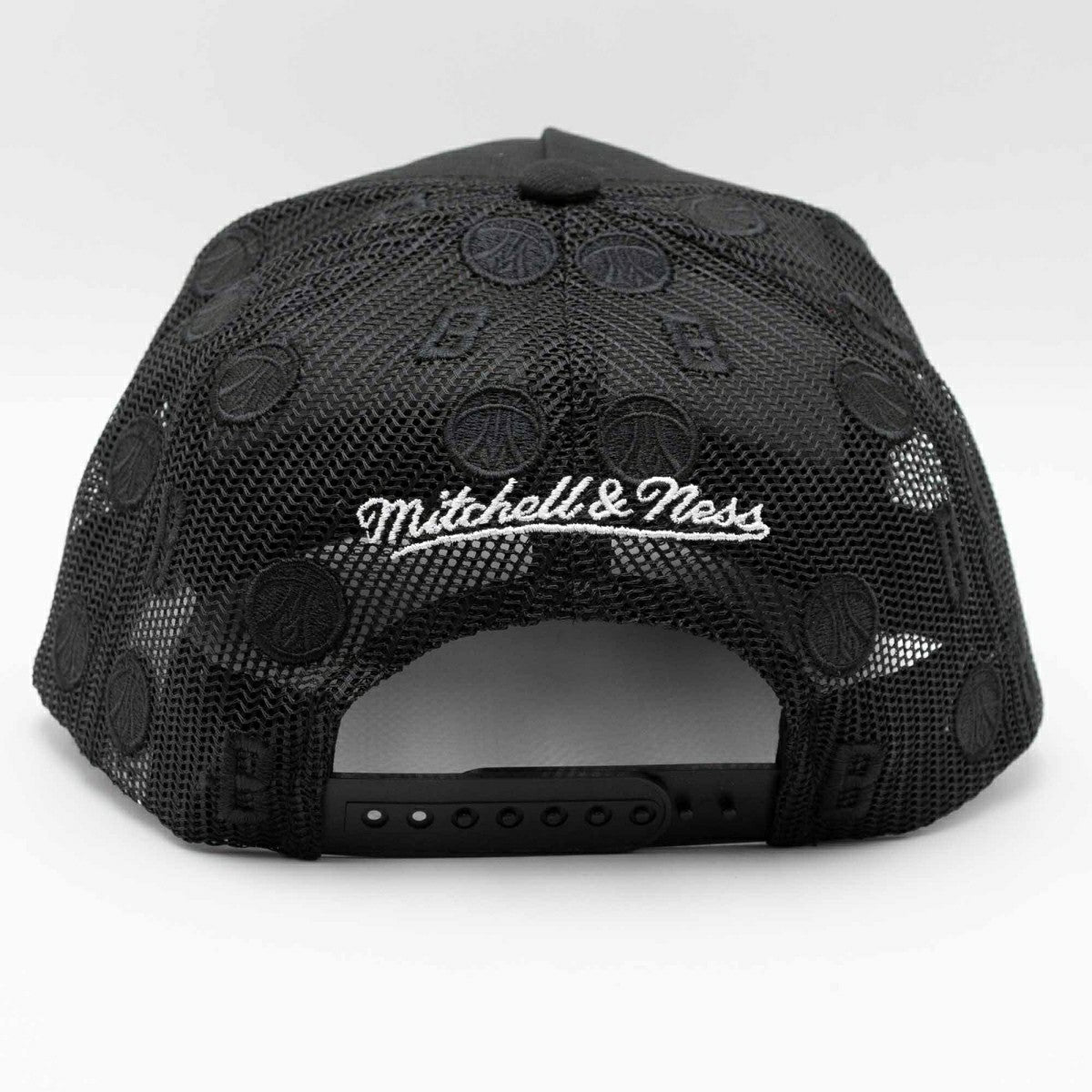 Milwaukee Bucks Mitchell & Ness Monogram NBA Trucker Cap Black Taass sale