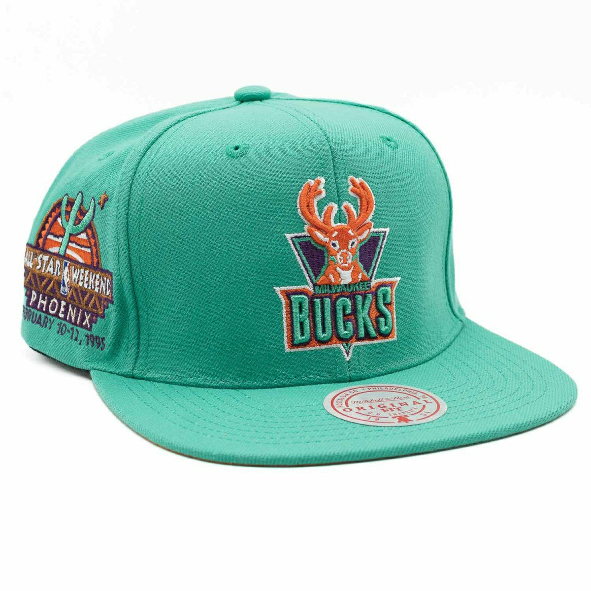 Milwaukee Bucks Desert Green All-Star Mitchell & Ness Snapback NBA Cap Taass US
