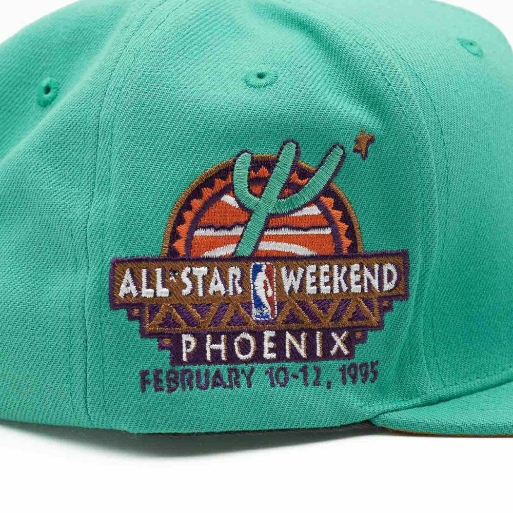 Milwaukee Bucks Desert Green All-Star Mitchell & Ness Snapback NBA Cap Taass US