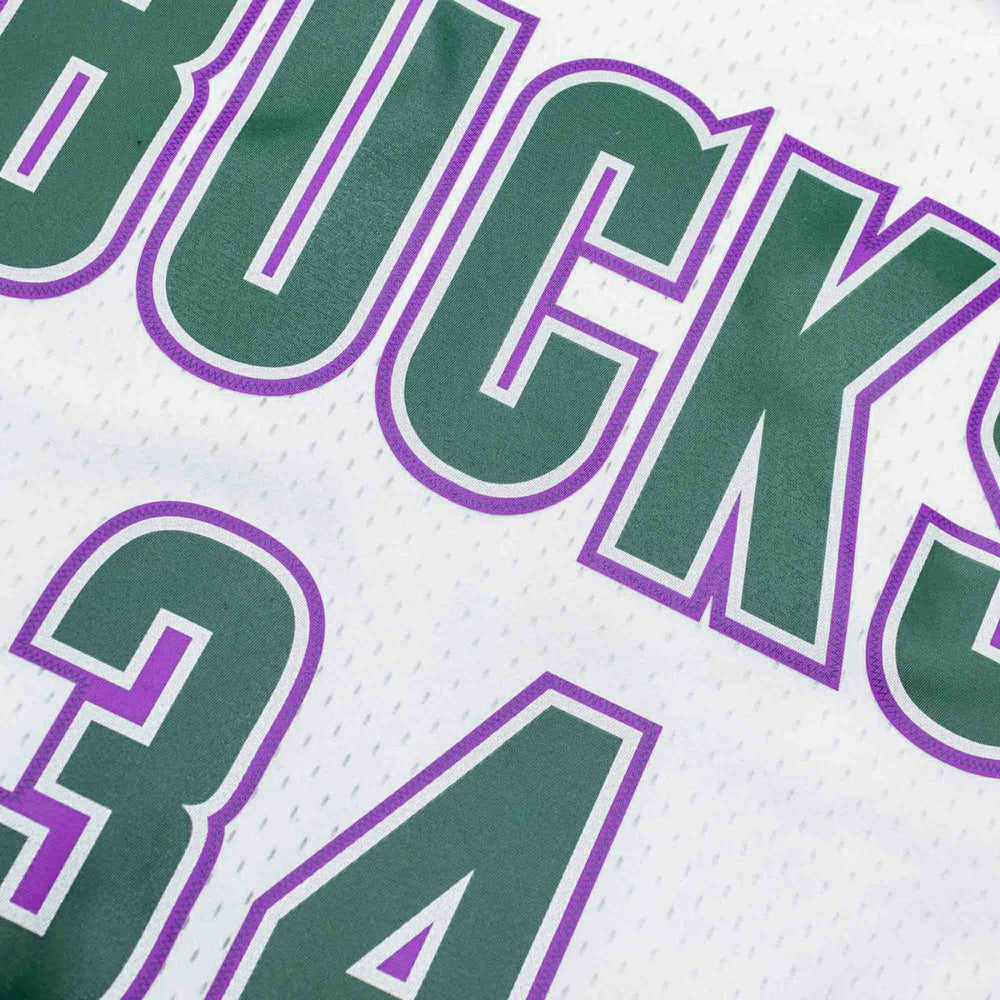 Ray Allen #34 Milwaukee Bucks 1996-97 Mitchell & Ness Swingman NBA Jersey White Classic