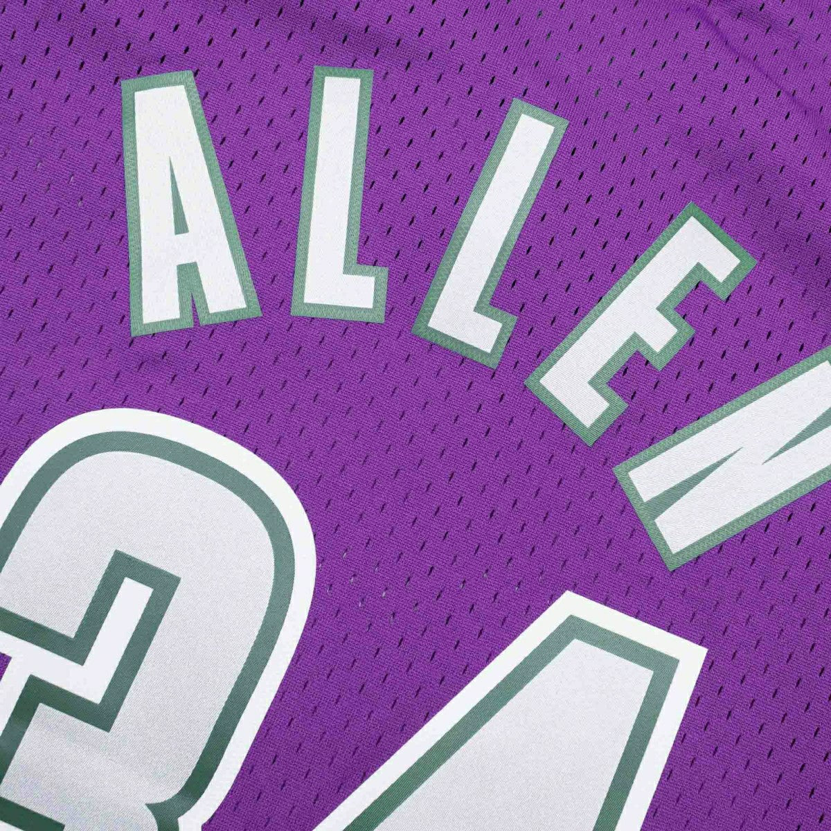 Ray Allen #34 Milwaukee Bucks 2001-02 Mitchell & Ness Swingman NBA Jersey Purple Taass sale