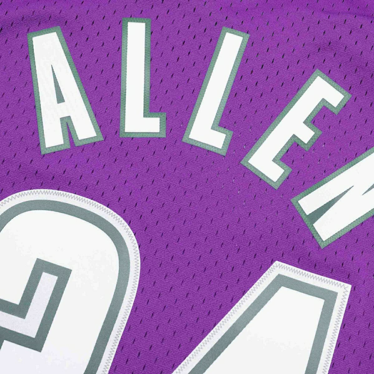 Ray Allen #34 Milwaukee Bucks 2000-01 Mitchell & Ness Swingman NBA Jersey Purple Taass US