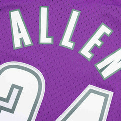 Ray Allen #34 Milwaukee Bucks 2000-01 Mitchell & Ness Swingman NBA Jersey Purple Taass US