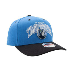 Minnesota Timberwolves Team Arch Classic Red Stretch-Snap NBA Cap Blue Lifestyle