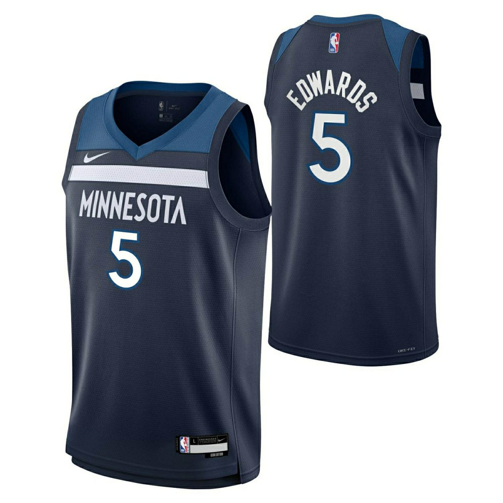 Anthony Edwards #5 Minnesota Timberwolves Swingman NBA Jersey Navy (YOUTH) Taass sale