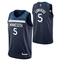 Anthony Edwards #5 Minnesota Timberwolves Swingman NBA Jersey Navy (YOUTH) Taass sale
