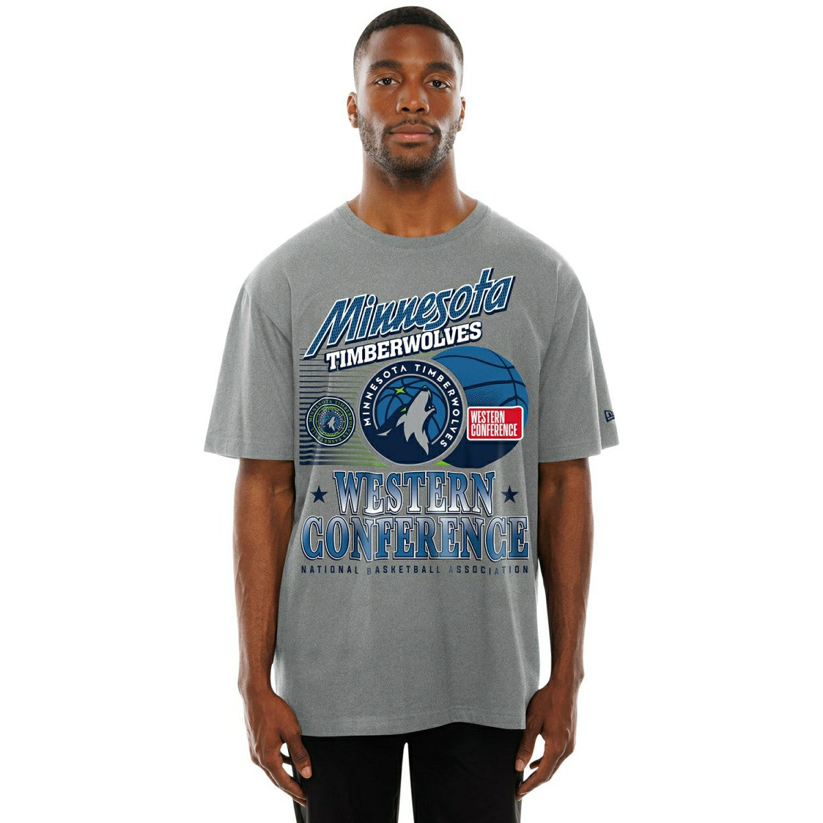 Minnesota Timberwolves Sport Classics Oversized NBA T-Shirt Gray Lifestyle