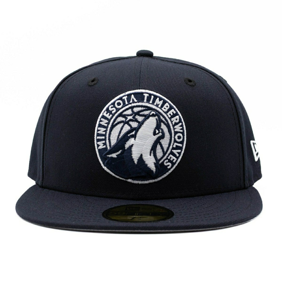 Minnesota Timberwolves Navy Logo New Era 59FIFTY Fitted NBA Cap Taass for sale