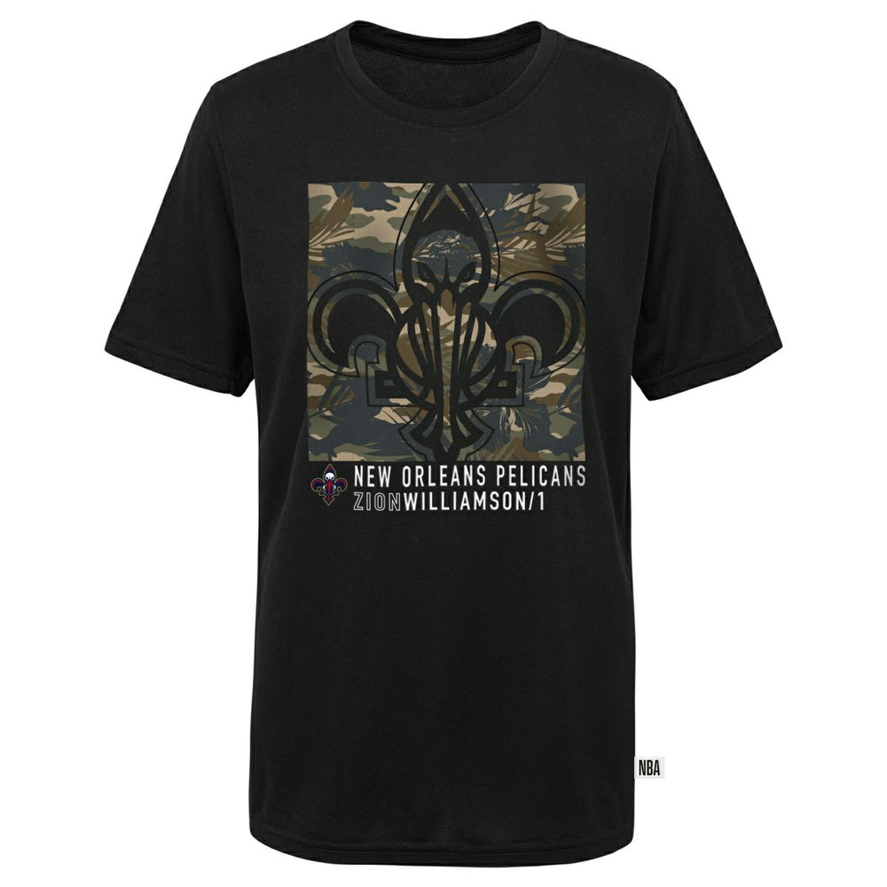 New Orleans Pelicans Zion Williamson Camo Logo NBA T-Shirt Black Classic