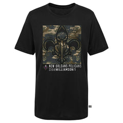 New Orleans Pelicans Zion Williamson Camo Logo NBA T-Shirt Black Classic