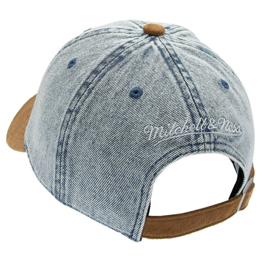 New York Knicks Denim Suede 1904 Strapback NBA Cap Blue/Brown Lifestyle