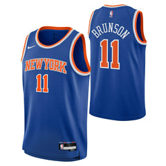 Jalen Brunson #11 New York Knicks Icon Swingman NBA Jersey Blue (YOUTH) Taass sale