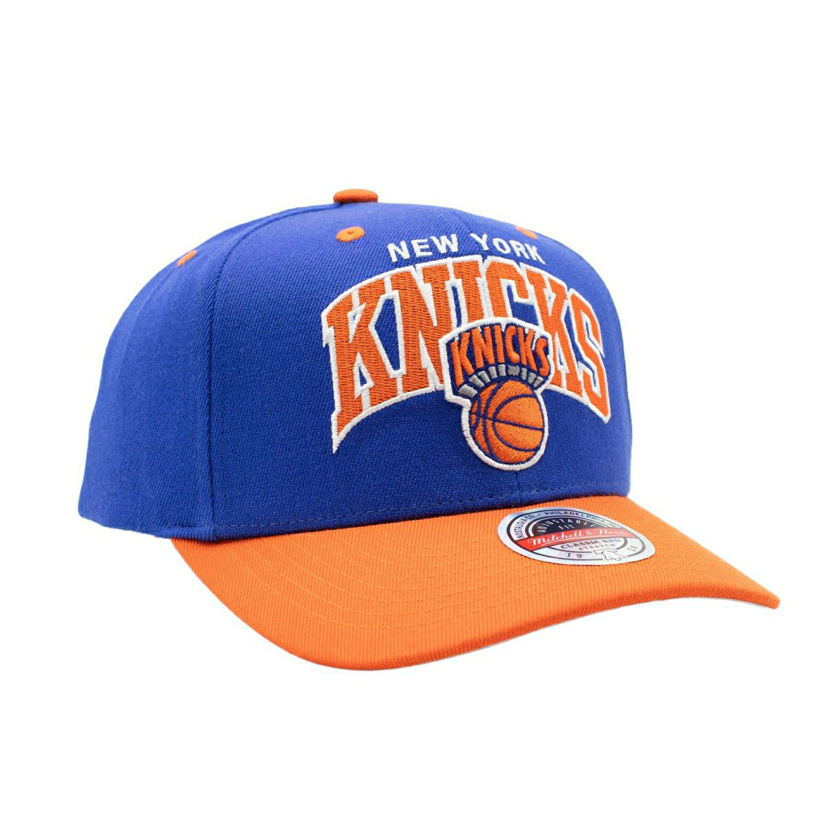 New York Knicks Team Arch Classic Red Stretch-Snap NBA Cap Blue Taass for sale
