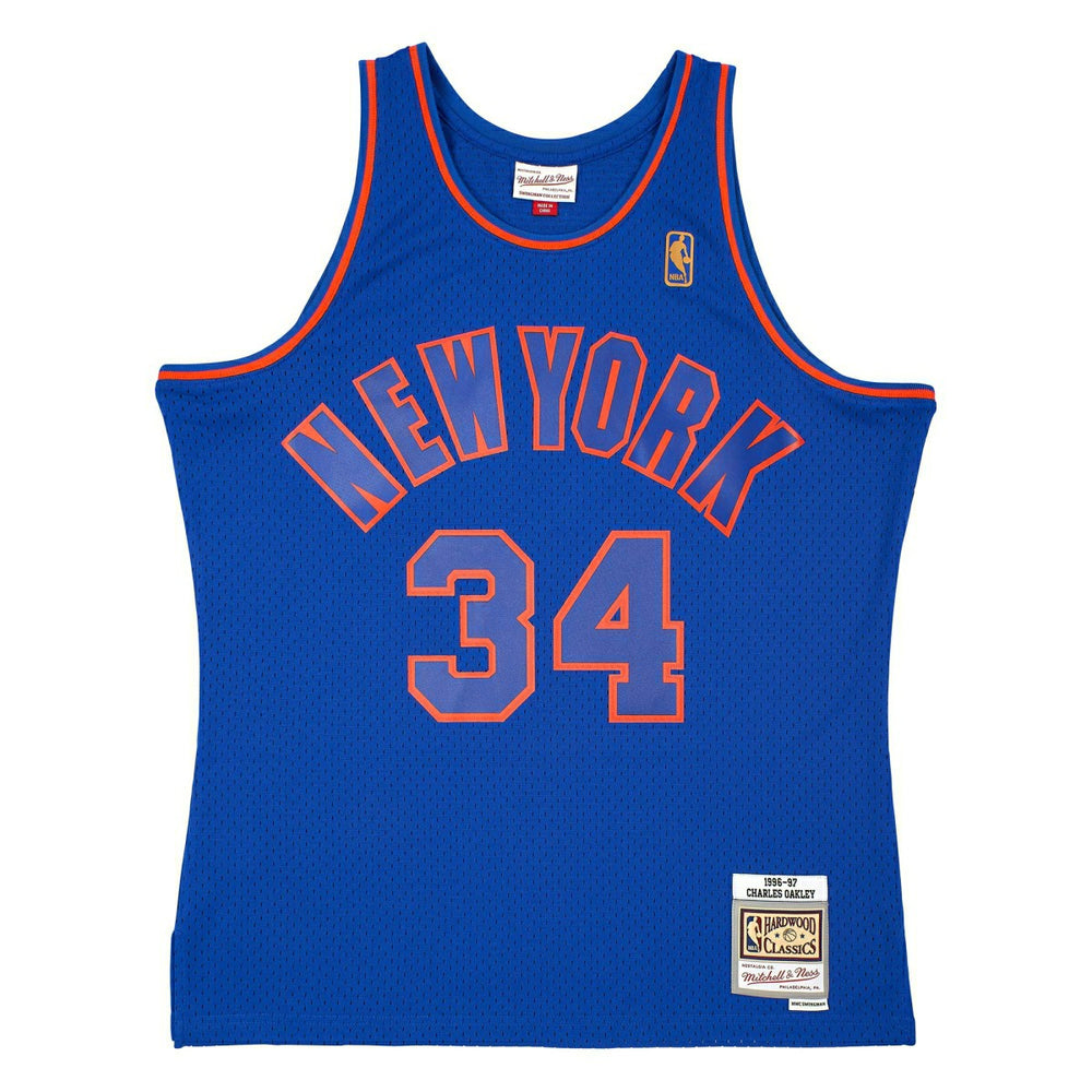 Charles Oakley #34 New York Knicks 1996-97 Mitchell & Ness Swingman NBA Jersey Alternate Taass sale