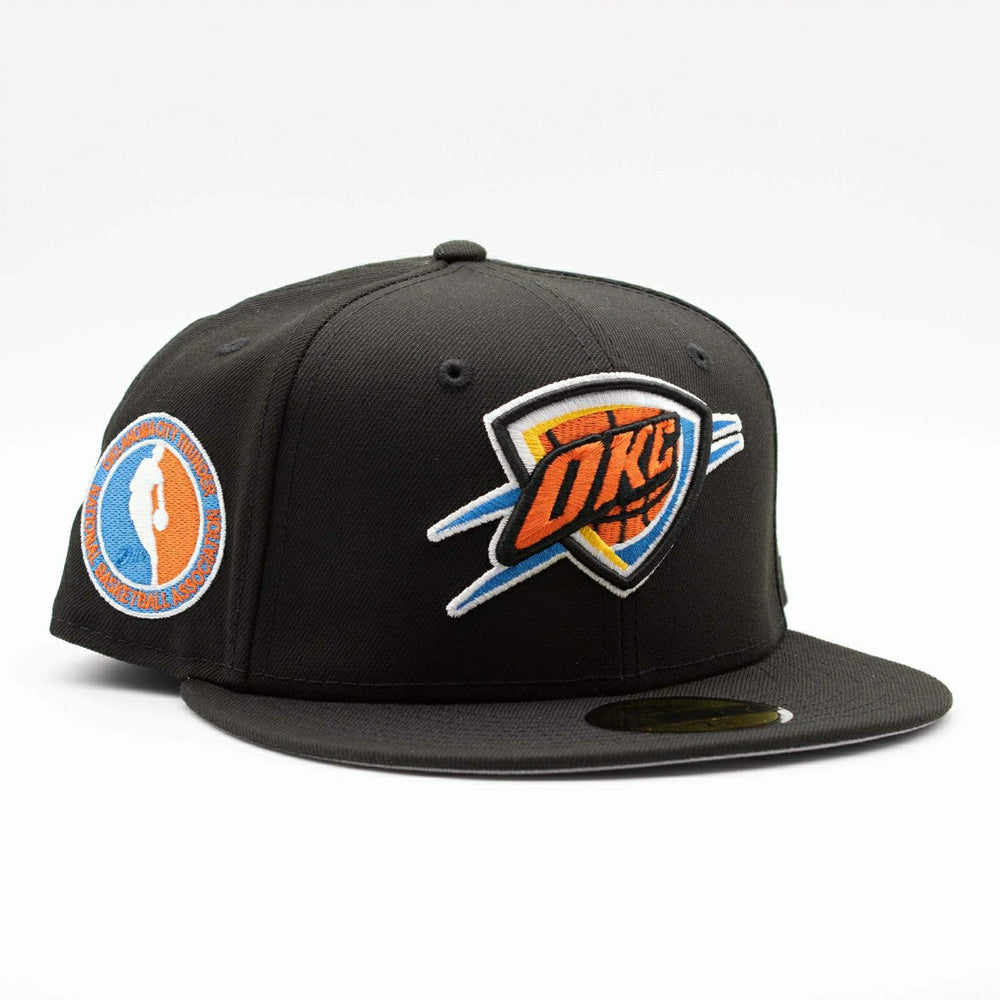 Oklahoma City Thunder NBA Side Patch 59FIFTY Fitted Cap Black Taass US