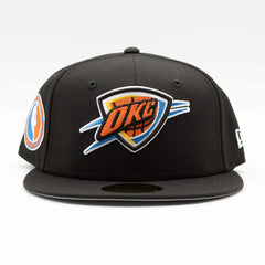 Oklahoma City Thunder NBA Side Patch 59FIFTY Fitted Cap Black Taass US