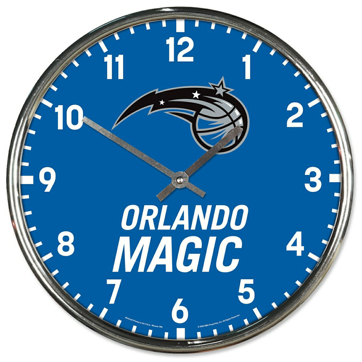 Orlando Magic Chrome NBA Team Design Wall Clock Fashion