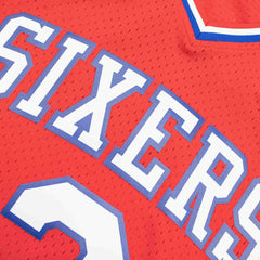 Moses Malone #2 Philadelphia 76ers 1982-83 Mitchell & Ness Swingman NBA Jersey Red Taass US
