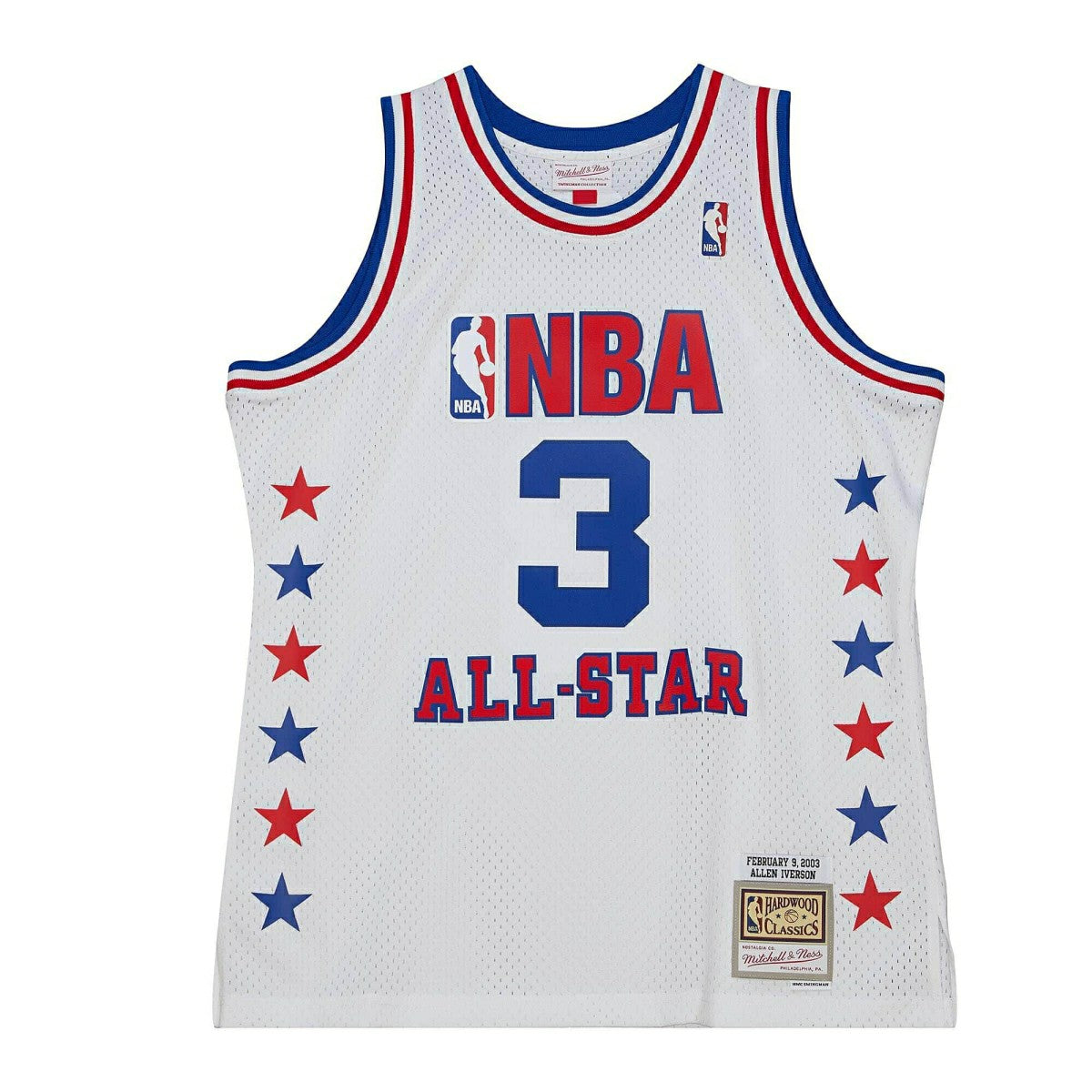 Allen Iverson #3 2003 NBA All-Star Game Mitchell & Ness Swingman NBA Jersey White Taass US