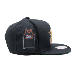 Philadelphia 76ers Jersey Love Mitchell & Ness Snapback NBA Cap Black Classic