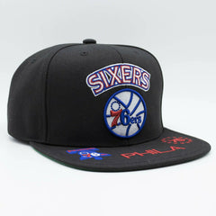 Philadelphia 76ers Front Loaded Mitchell & Ness Snapback NBA Cap Black Taass US