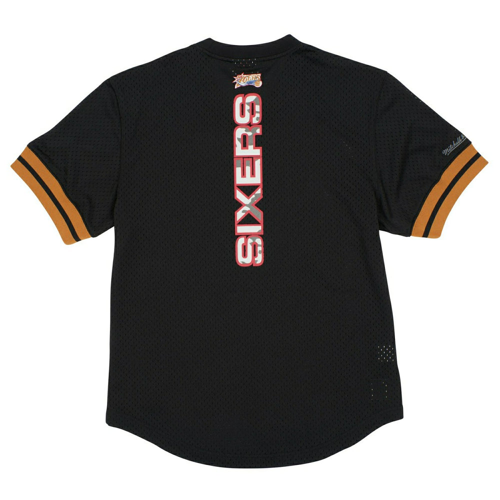 Philadelphia 76ers Mitchell & Ness Camo Reflective NBA Crew Mesh Jersey Lifestyle