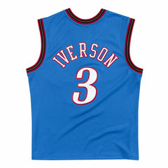 Allen Iverson #3 Philadelphia 76ers 1999-00 Mitchell & Ness Swingman NBA Jersey Blue Taass US