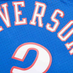 Allen Iverson #3 Philadelphia 76ers 1999-00 Mitchell & Ness Swingman NBA Jersey Blue Taass US