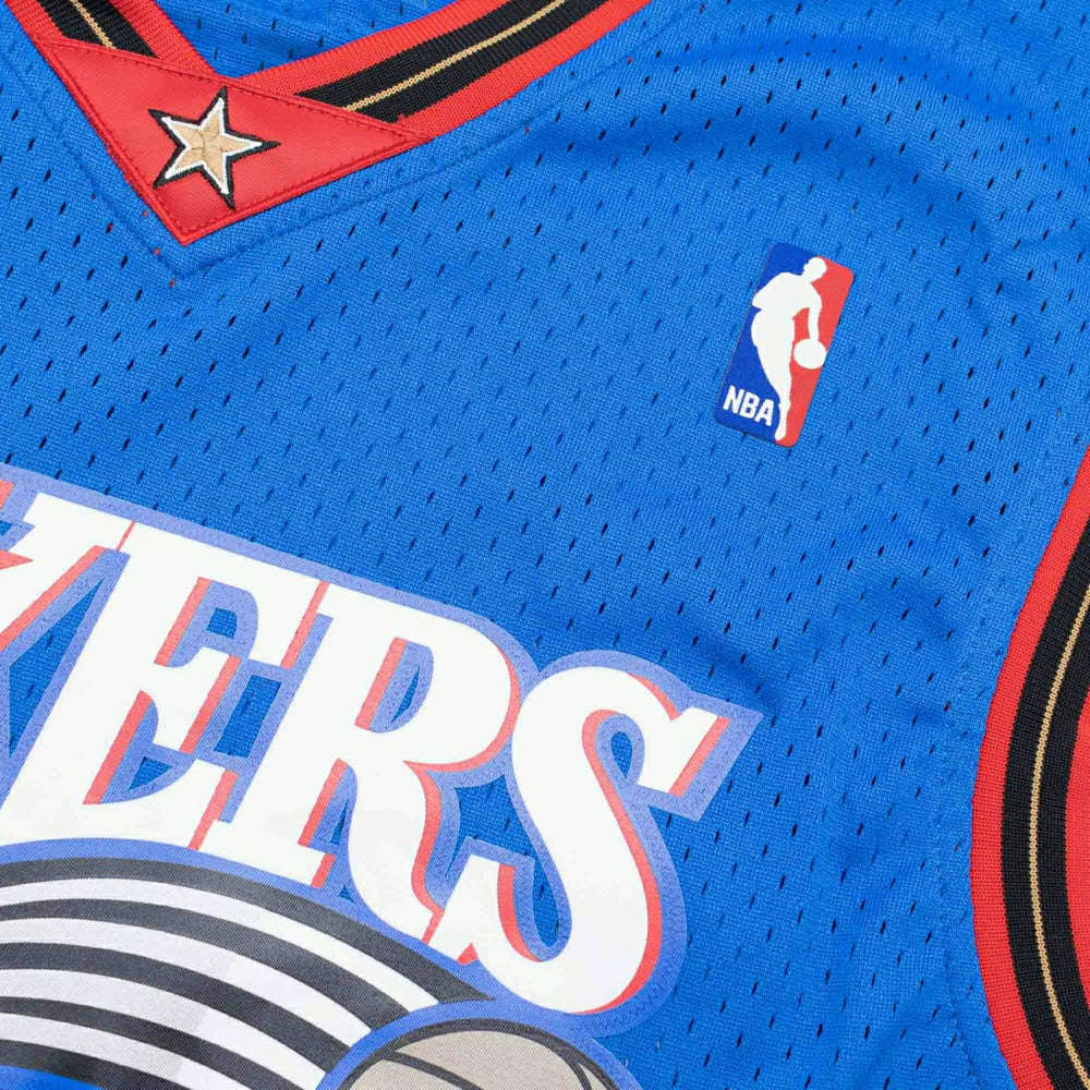 Allen Iverson #3 Philadelphia 76ers 1999-00 Mitchell & Ness Swingman NBA Jersey Blue Taass US