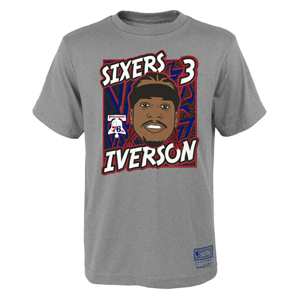 Allen Iverson Philadelphia 76ers Court King Youth NBA T-Shirt (YOUTH) Lifestyle
