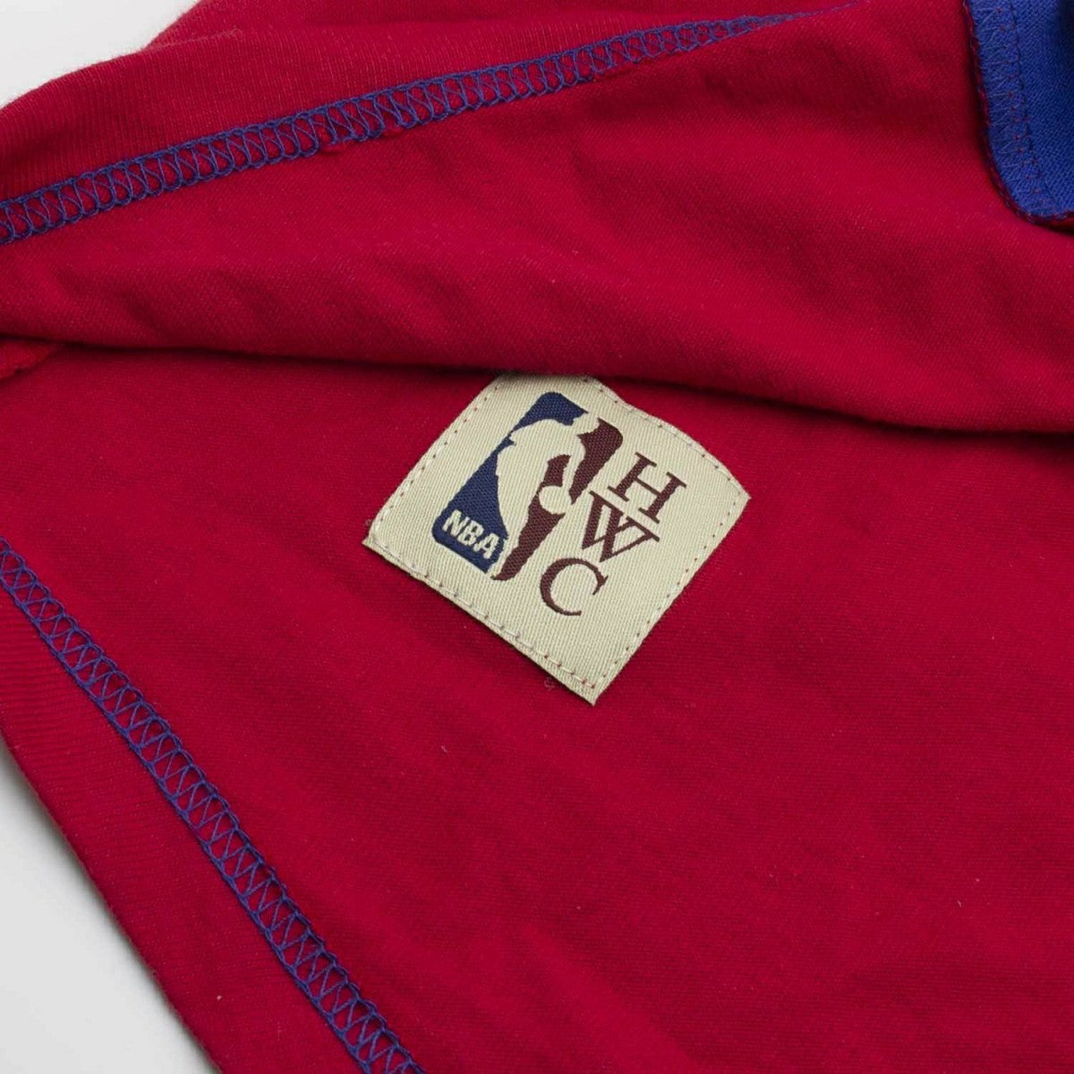 Philadelphia 76ers Split Mitchell & Ness Short Sleeve NBA Hoodie Fashion