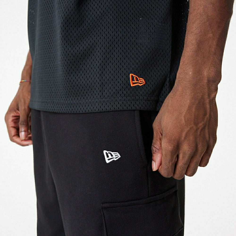 Phoenix Suns New Era Oversized NBA Mesh T-Shirt Black Classic